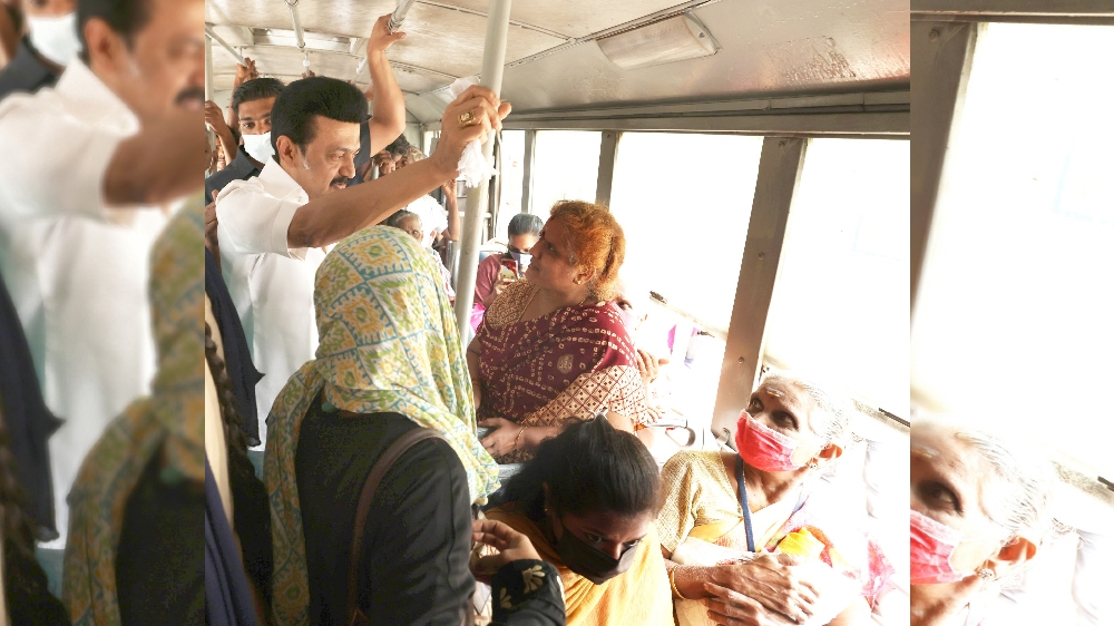 Stalin travels in MTC bus, interacts with women passengers