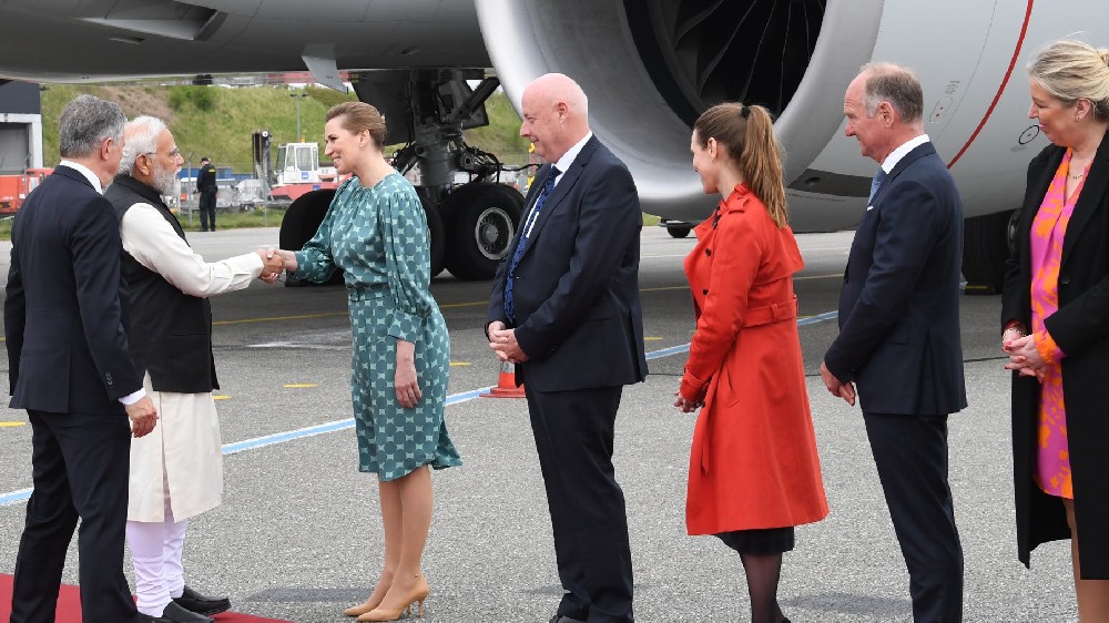 Modi holds talks with Danish PM Mette Frederiksen in Copenhagen