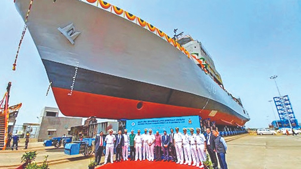 Indian Navy survey vessel Nirdeshak launched