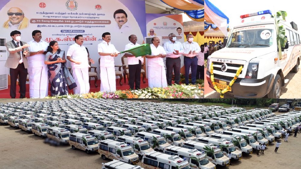 Stalin flags off 256 mobile medical vans for rural areas