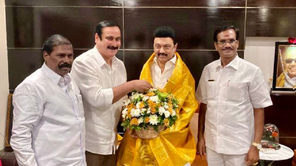 Anbumani meets Stalin, EPS after elevation as PMK president
