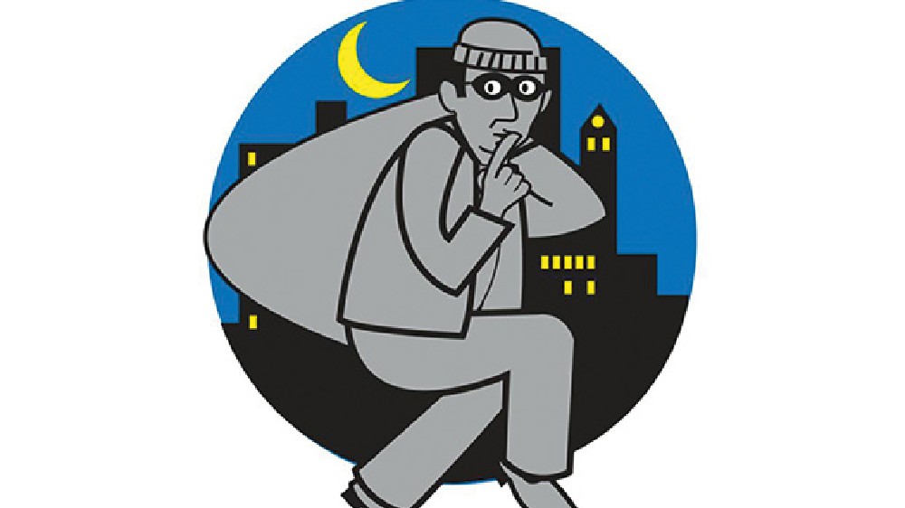 Police find burglar using his cell phone left at crime scene