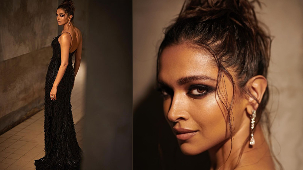 Cannes Day 6: Sultry Deepika shimmers in feather-like black gown