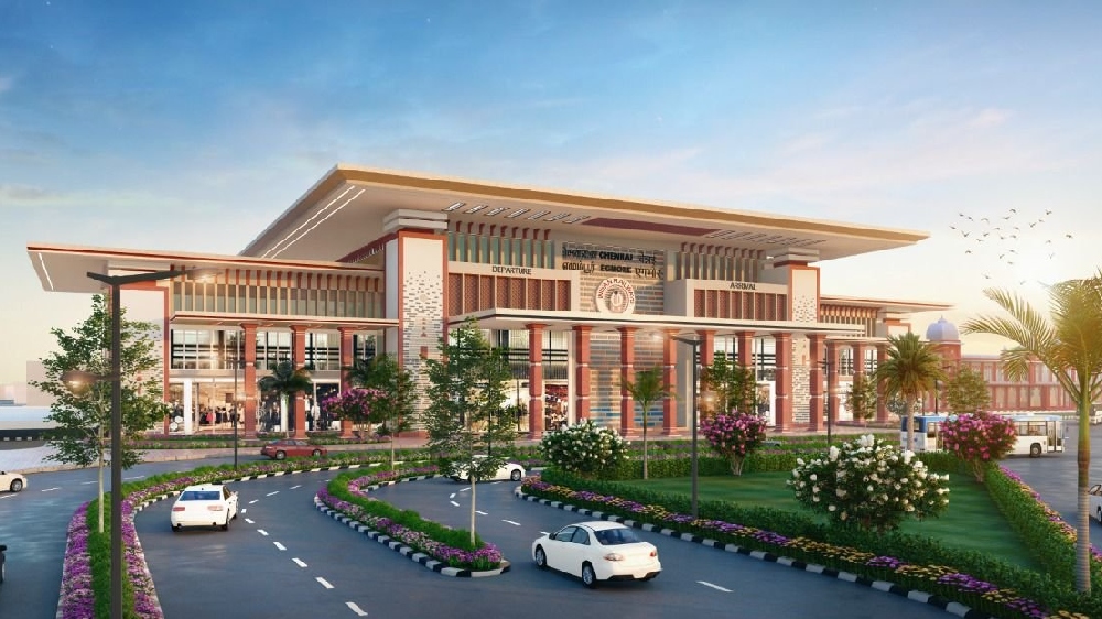 Redevelopment of 5 TN railway stations: Graphical view