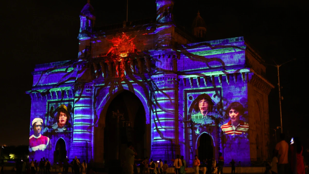 Gateway of India lit up for premiere of Stranger Things 4 Gateway of India lit up for premiere of Stranger Things 4