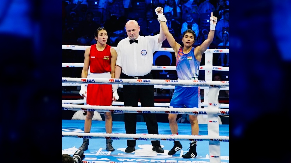 Nikhat enters World Championships final; 2 settle for bronze medals Nikhat enters World Championships final; 2 settle for bronze medals