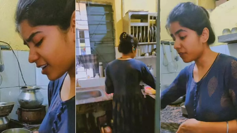 Trending video of woman singing Pasoori while working in kitchen Trending video of woman singing Pasoori while working in kitchen
