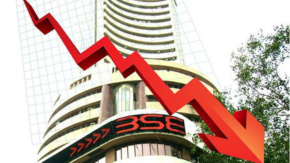 Indices slump sharply on global cues, Sensex tumbles over 1,000 pts Indices slump sharply on global cues, Sensex tumbles over 1,000 pts