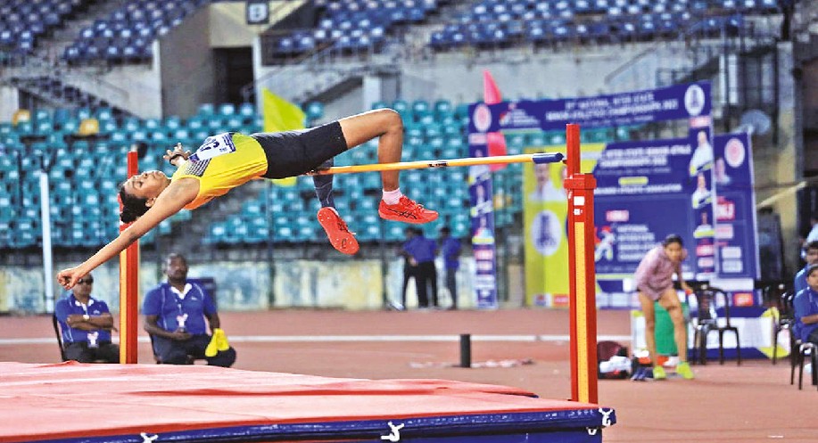 Tamil Nadu high jumper Gracena earns gold medal
