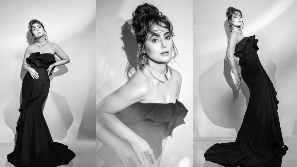 Hina Khan looks sensational wearing in black gown: Check pic