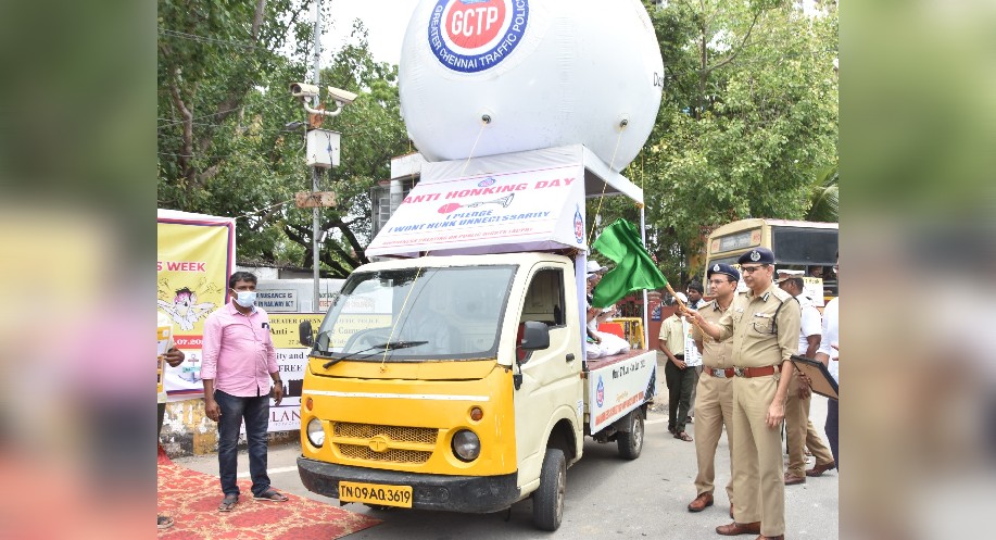 Chennai police initiate ‘no honking’ awareness campaign