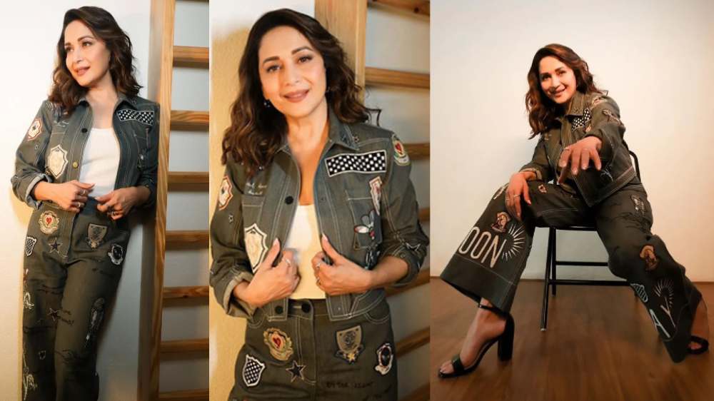 Madhuri Dixit slays in all denim outfit
