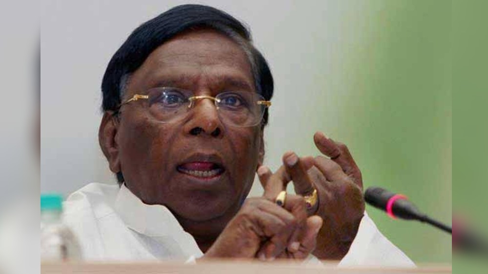 L-G ‘Super CM’, Rangasamy a ‘dummy’, says Narayanasamy