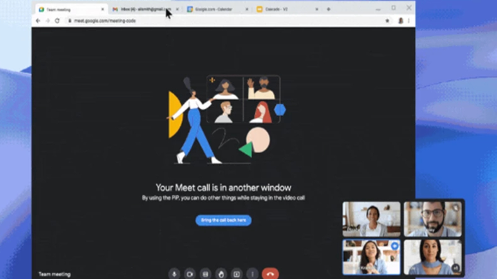 Google brings picture-in-picture mode to Google Meet in Chrome