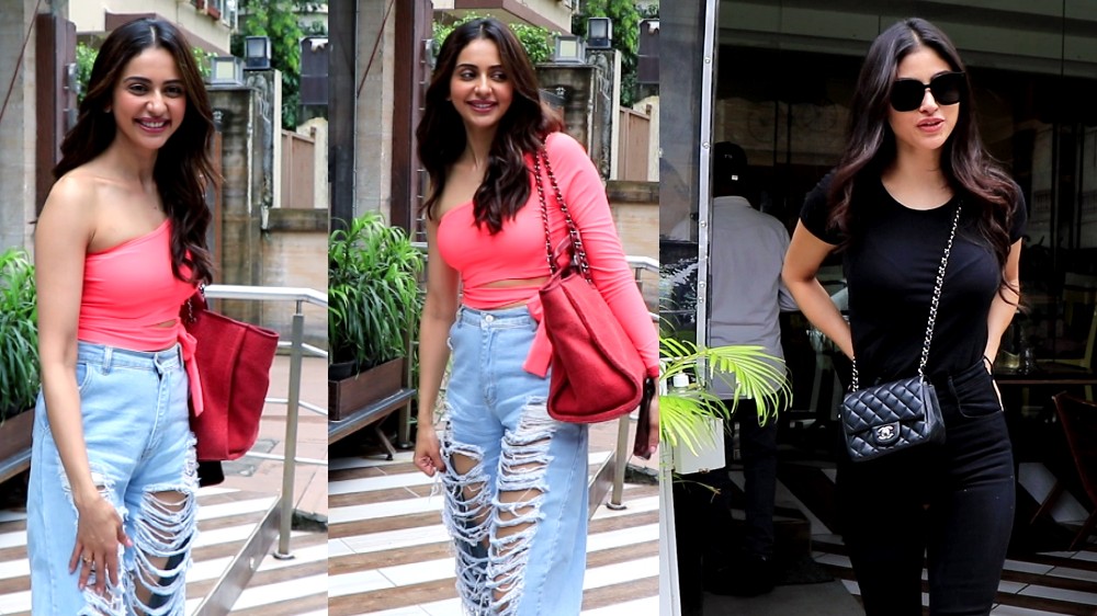 Mouni Roy, Rakul Preet Singh spotted in Bandra; check outfits