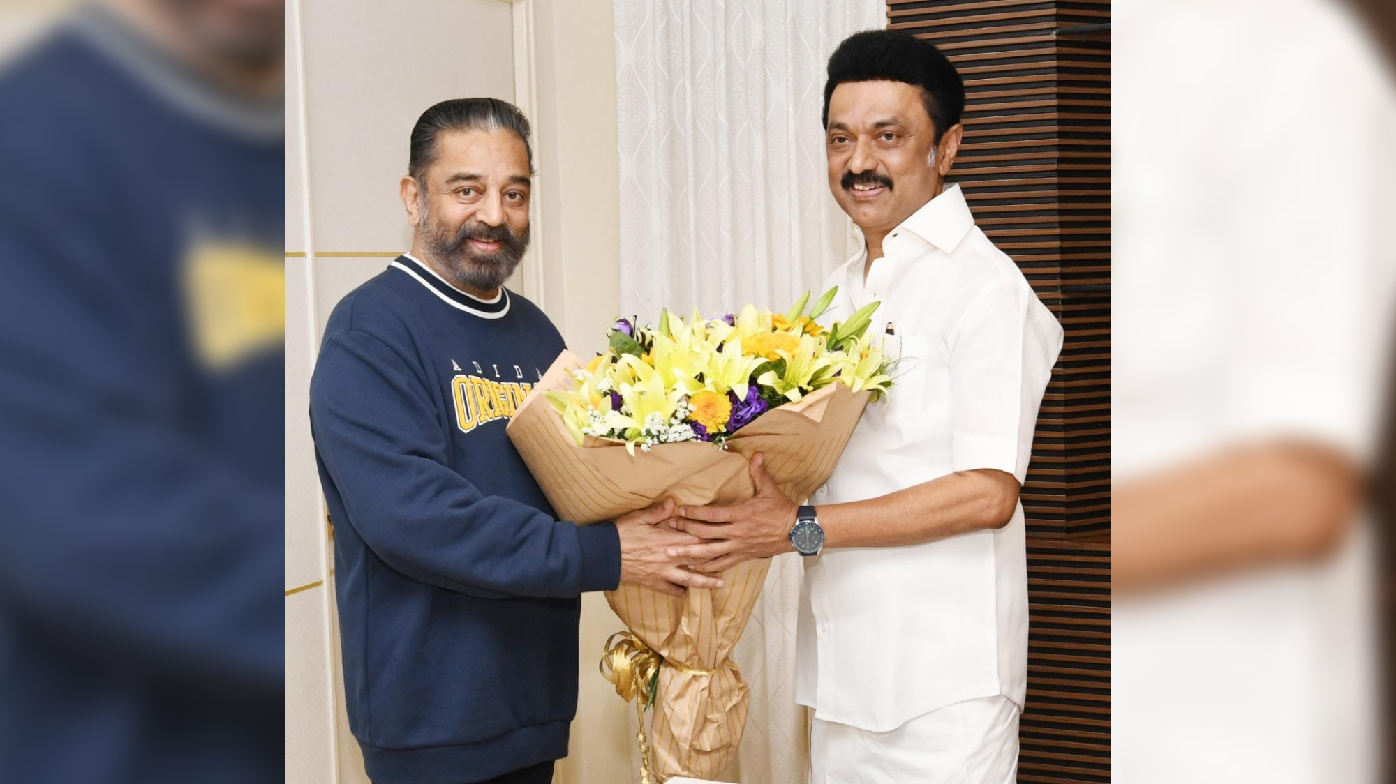 Kamal Haasan meets Stalin after success of Vikram