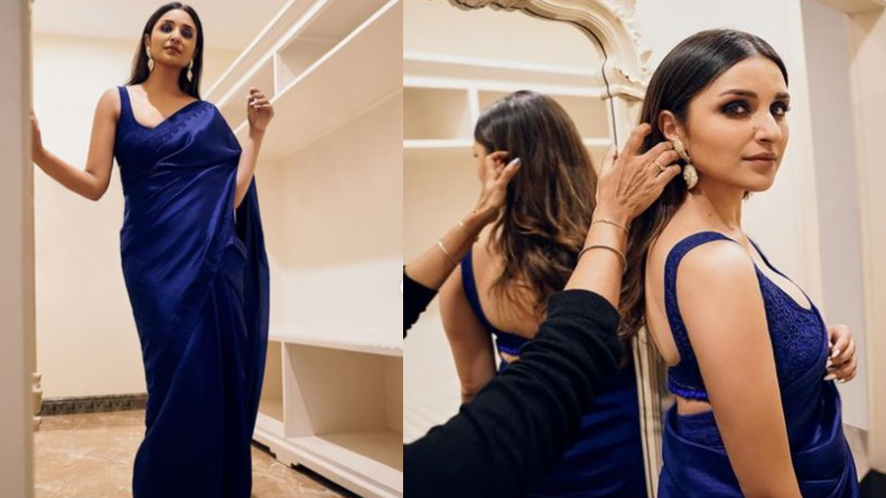 Parineeti Chopra dazzles in blue in her orissa visit Parineeti Chopra dazzles in blue in her orissa visit