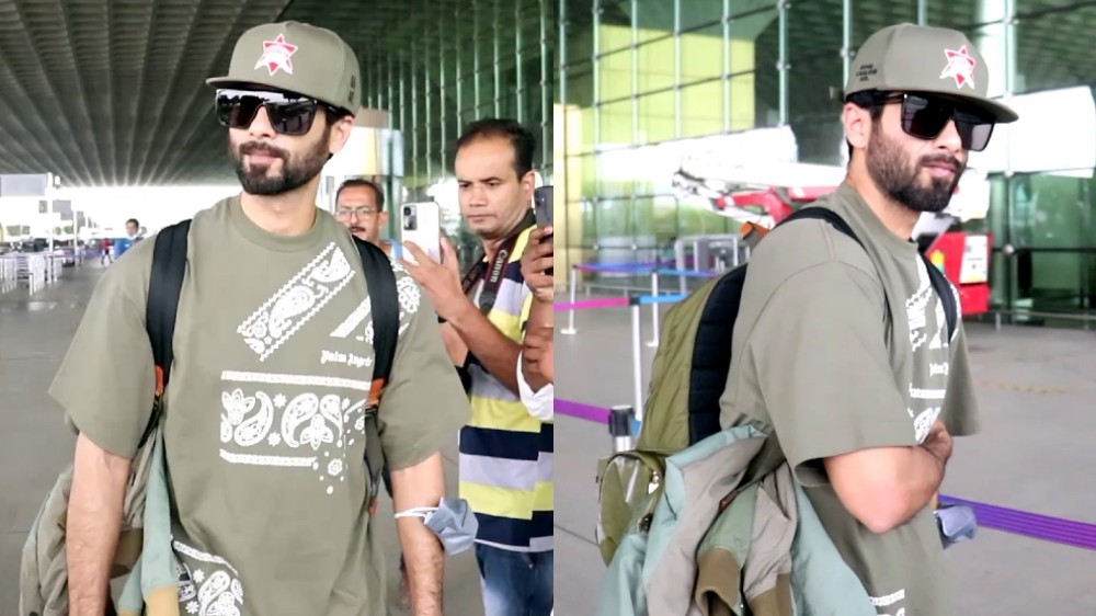 Shahid Kapoor clicked in dapper avatar at Mumbai Airport