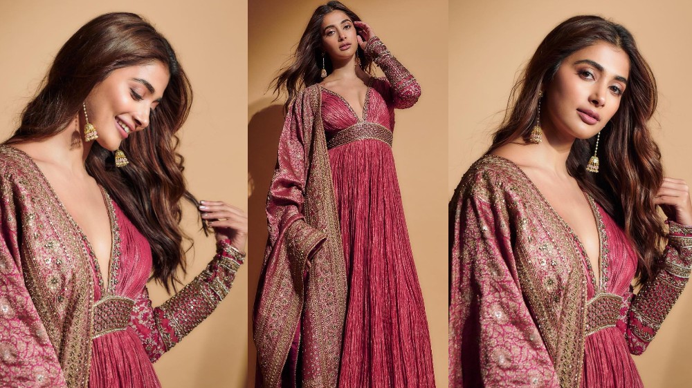 Pooja Hegde exudes ethnic charm in pink Anarkali; Check pics Pooja Hegde exudes ethnic charm in pink Anarkali; Check pics