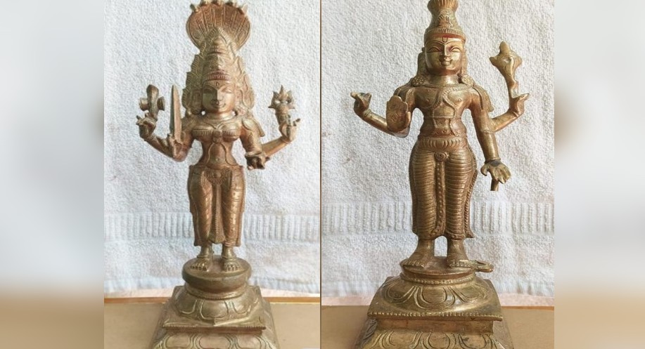 2 antique idols worth Rs 2 crore seized in Virudachalam; 2 arrested
