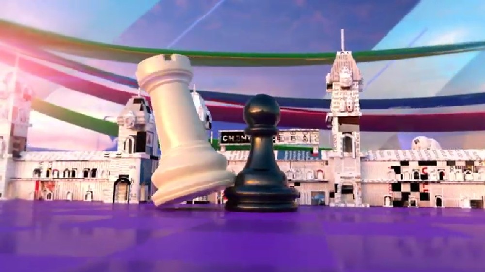 Chess Olympiad animation video themed on Chennais iconic sites