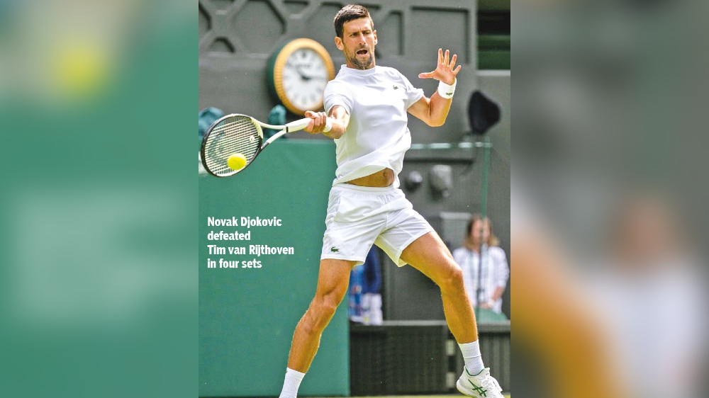 Wimbledon 2022: Djokovic ends van Rijthoven’s fairytale run