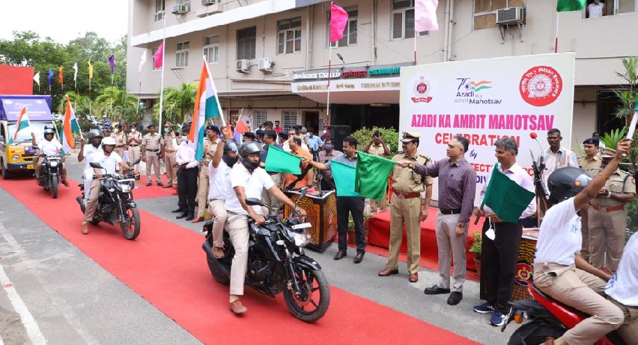 RPF undertakes motorcycle rally for Azadi Mahotsav RPF undertakes motorcycle rally for Azadi Mahotsav