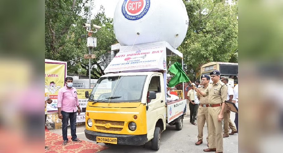 Chennai police’s week-long no honking campaign ends