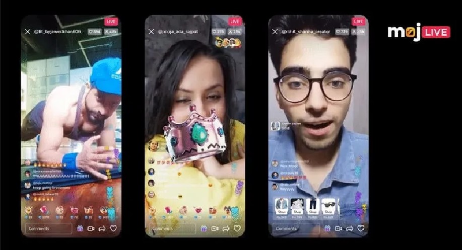 Moj launches live video streaming platform for creators