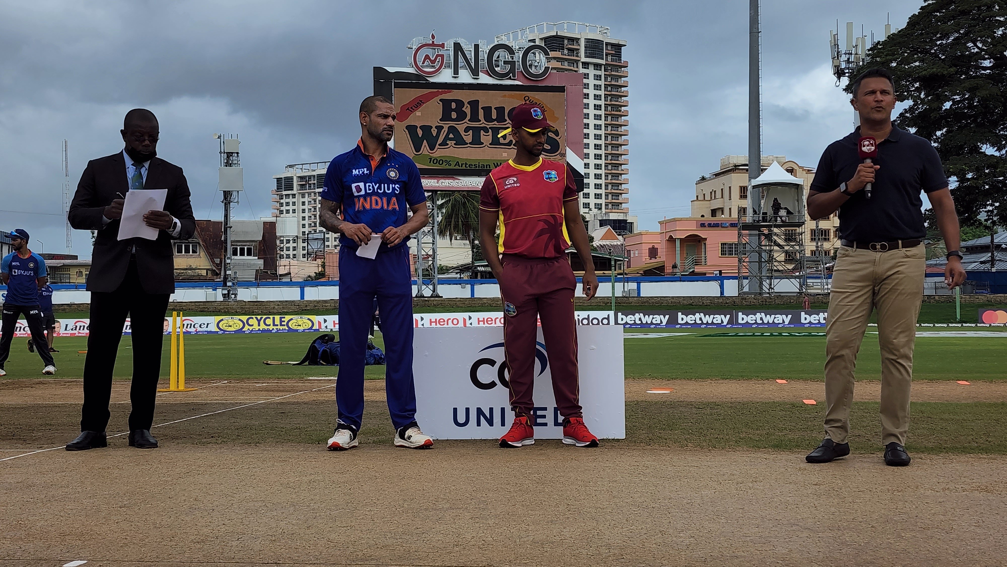 IND vs WI 1st ODI: WI won the toss chose to field IND vs WI 1st ODI: WI won the toss chose to field