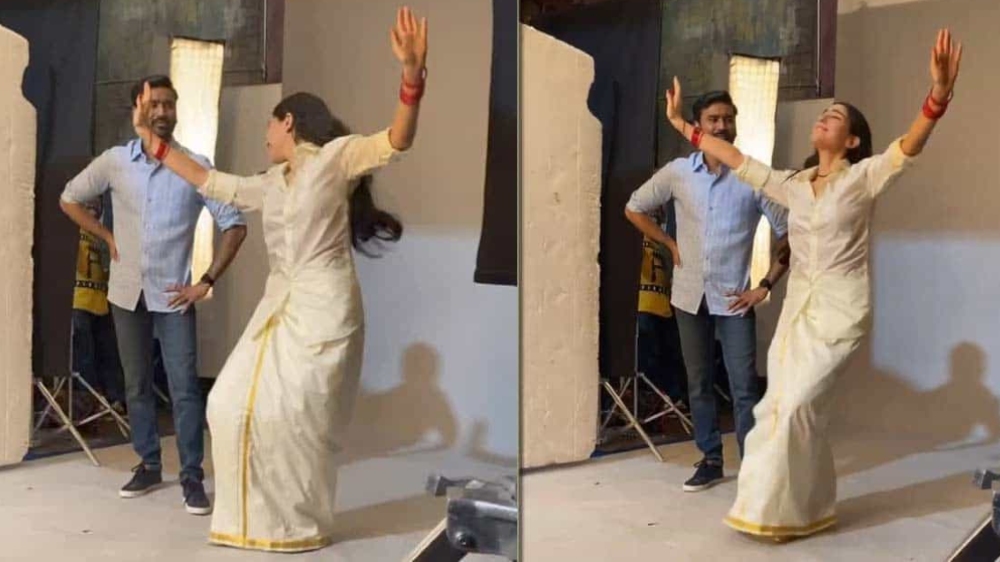 Sara shares BTS video of doing the bhangra for Dhanush Sara shares BTS video of doing the bhangra for Dhanush