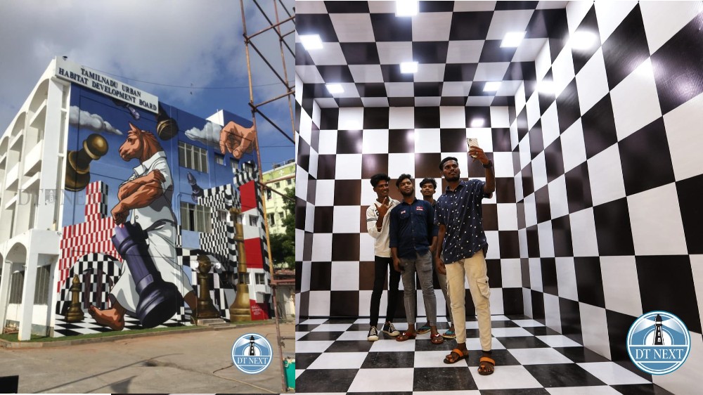 In pics: Chennai dons black & white look as Chess fever takes over