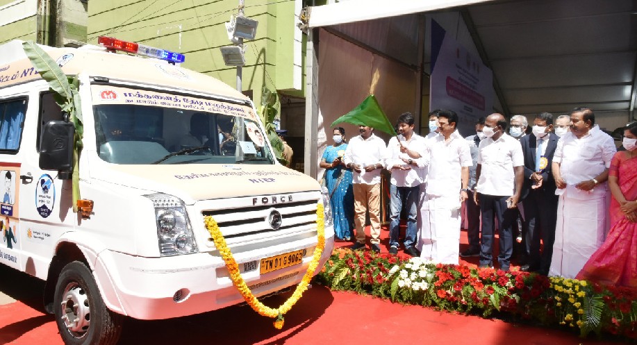 Stalin flags off 23 mobile vehicles under TB free TN campaign Stalin flags off 23 mobile vehicles under TB free TN campaign