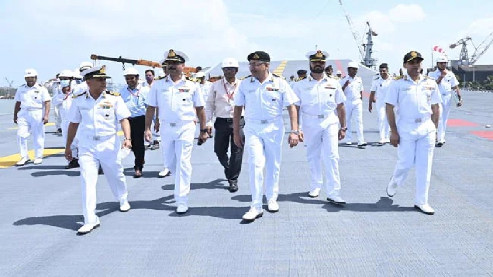 Indias 1st Indigenous Aircraft Carrier Vikrant given to Navy