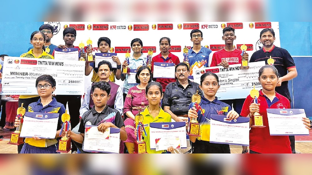 Tamil Nadu TT: Preyesh, Kowshika bag top honours