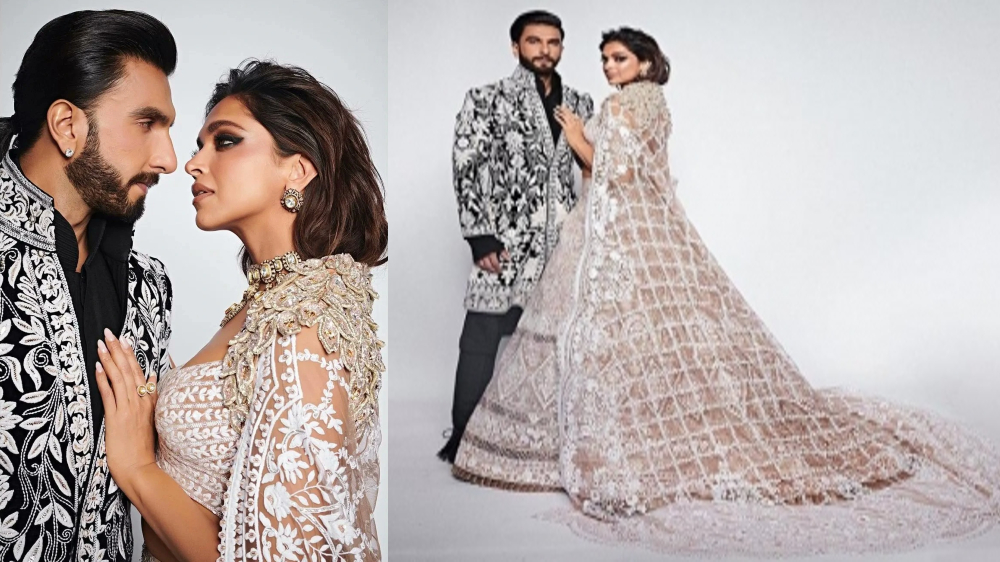Ranveer, Deepika look elegant in Manish Malhotras royal outfits