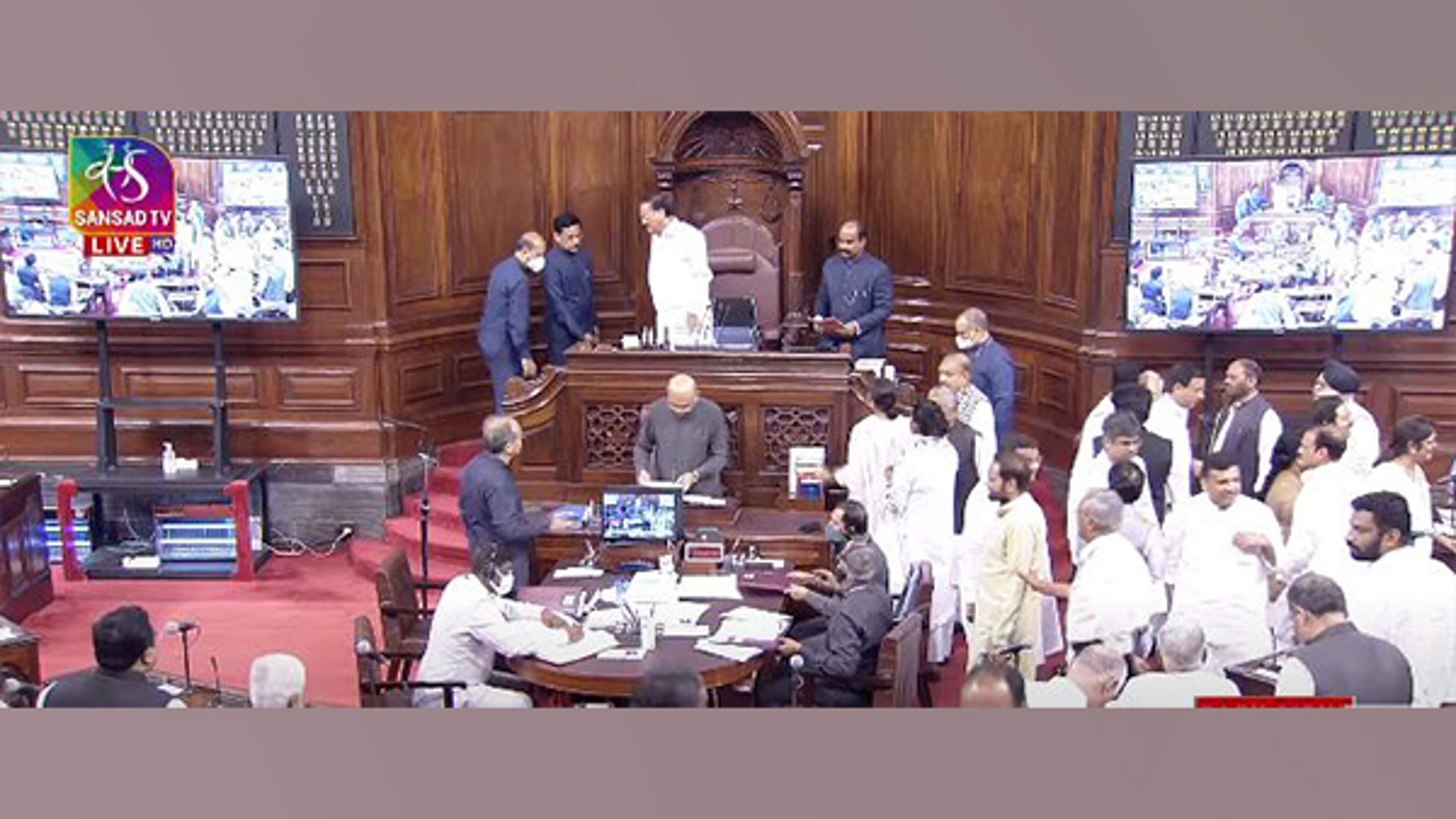 Day-one of Monsoon Session faces disruption, RS adjourned