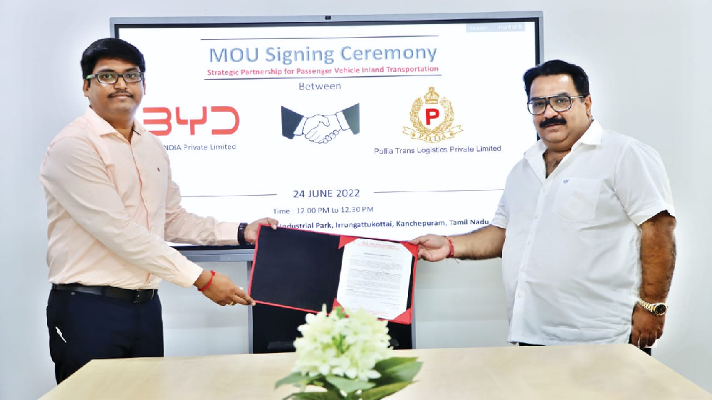 Byd, Pallia team up for vehicle inland transport