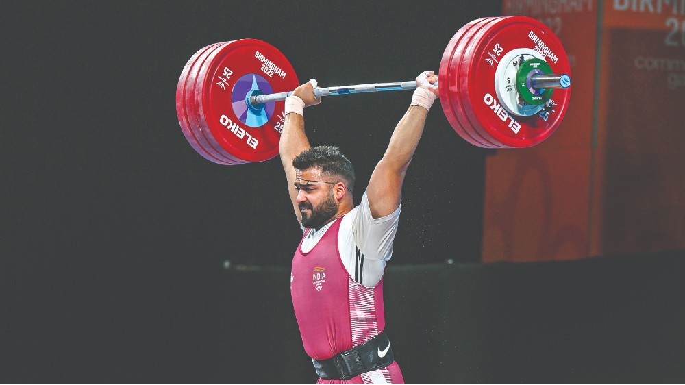Weightlifter Thakur strikes silver in men’s 96kg
