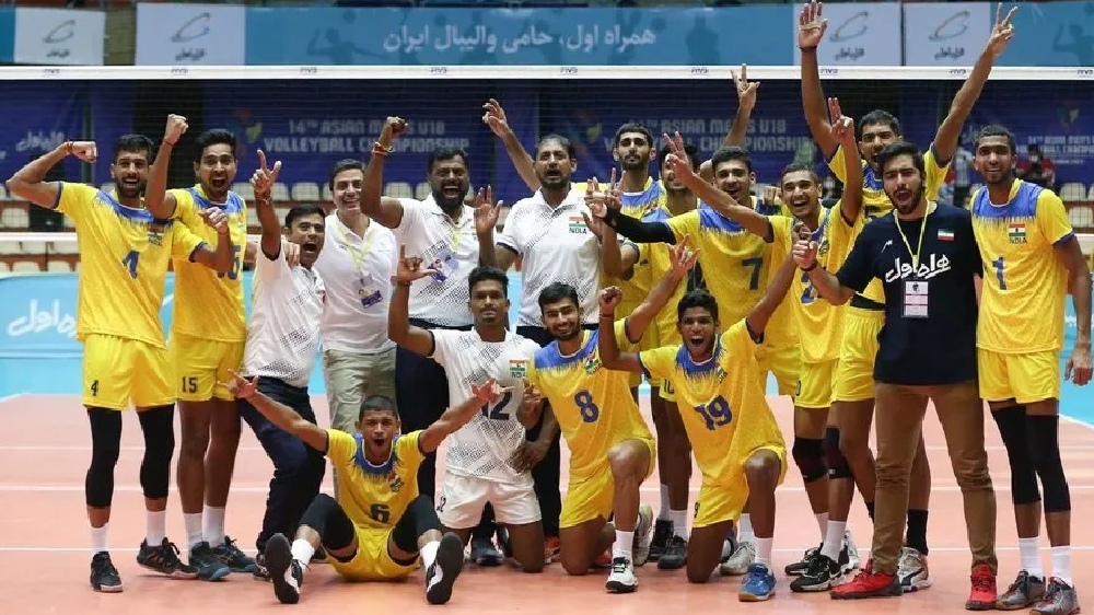 Indian mens volleyball team wins bronze in Asian U-18 Cship
