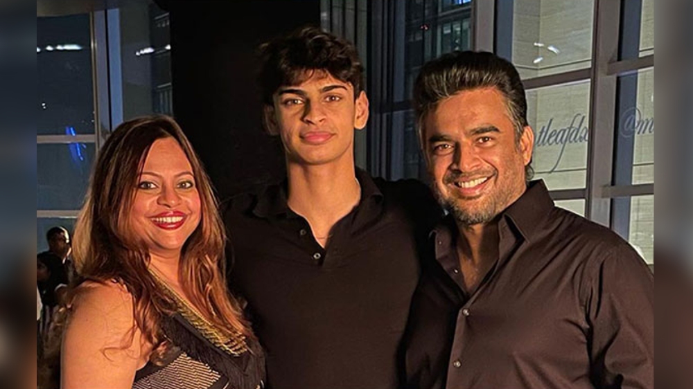 Maddy wishes son Vedaant on his 17th bday with a happy family pic