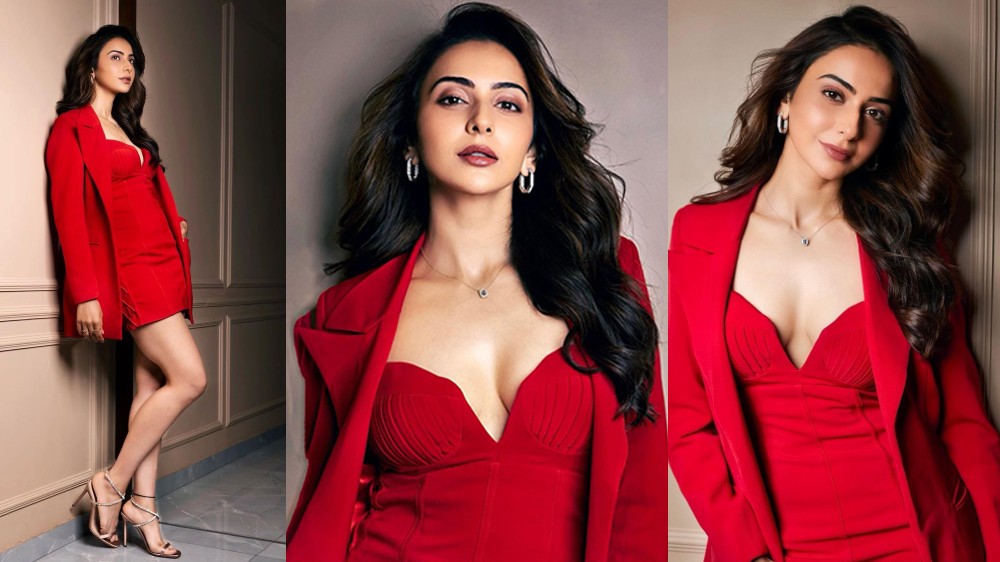 Rakul Preet Singh oozes charm in red dress; Check pics here