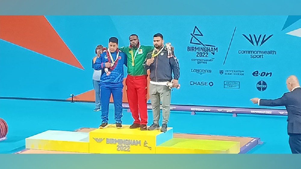Lovepreet Singh captures Bronze medal in Mens 109 kg final Lovepreet Singh captures Bronze medal in Mens 109 kg final
