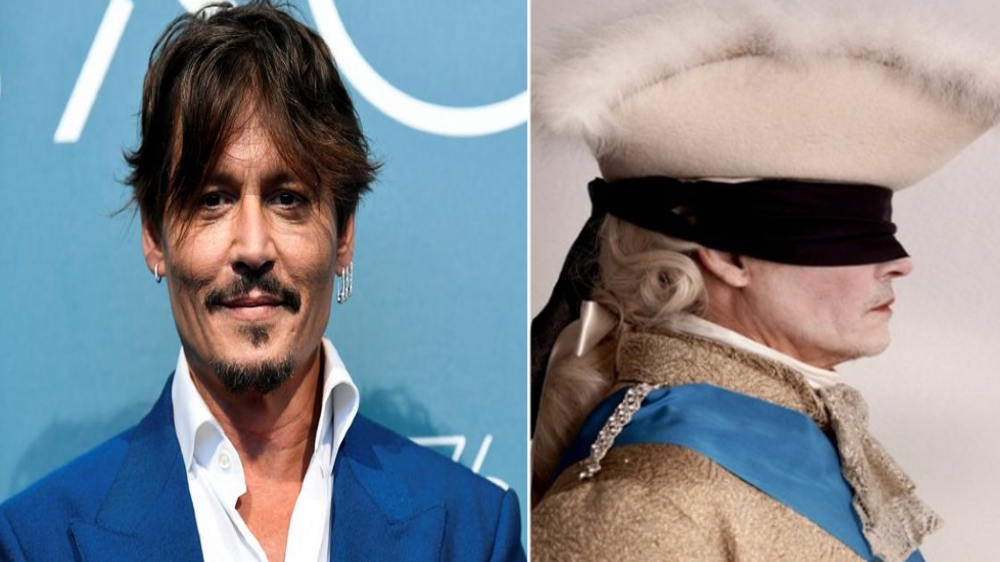 FL of Depps portrayal of King Louis XV in Jeanne du Barry out