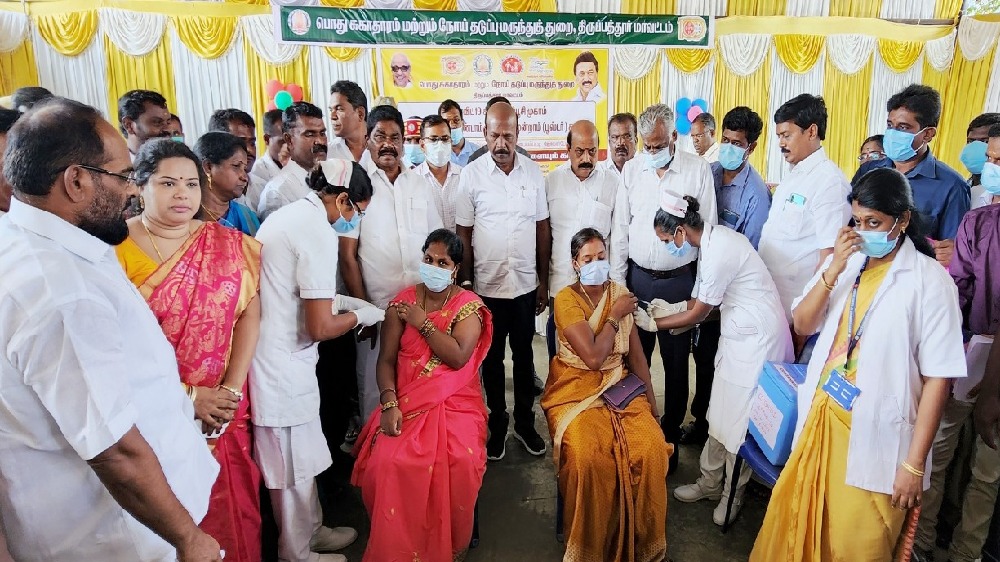 34th mega vaccination drive under way in Tamil Nadu