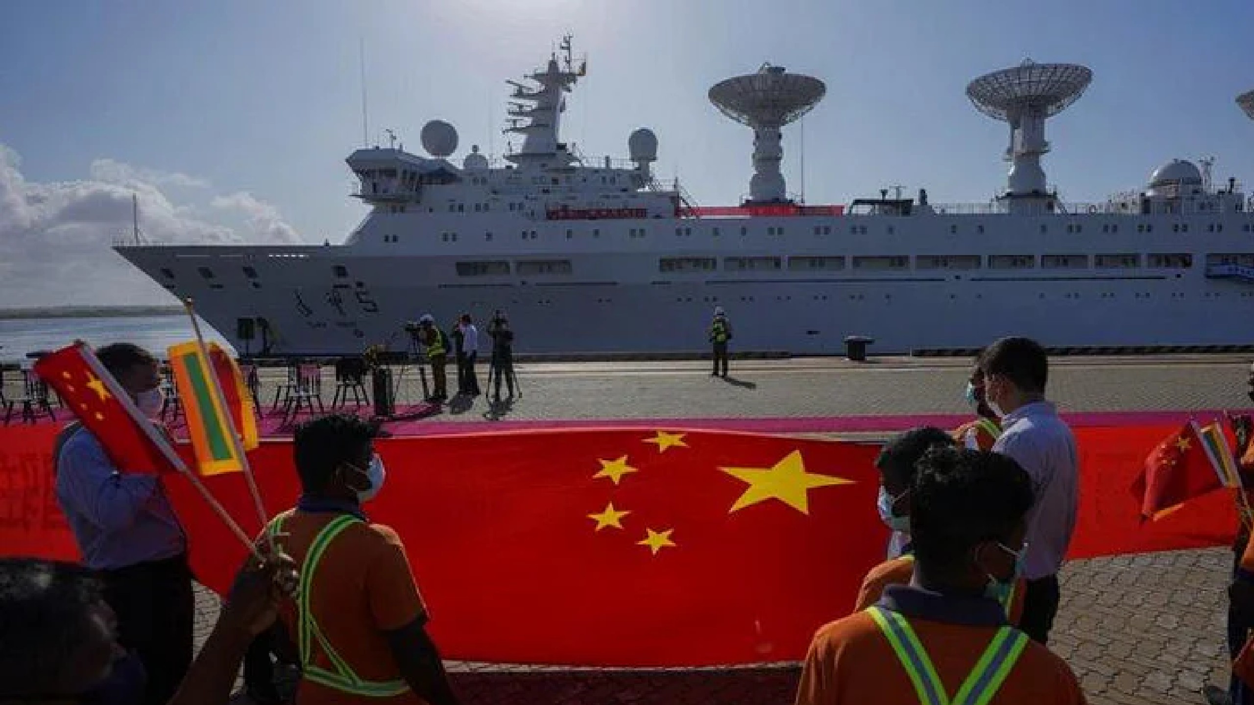 Chinese satellite tracking ship leaves SL after controversial visit Chinese satellite tracking ship leaves SL after controversial visit