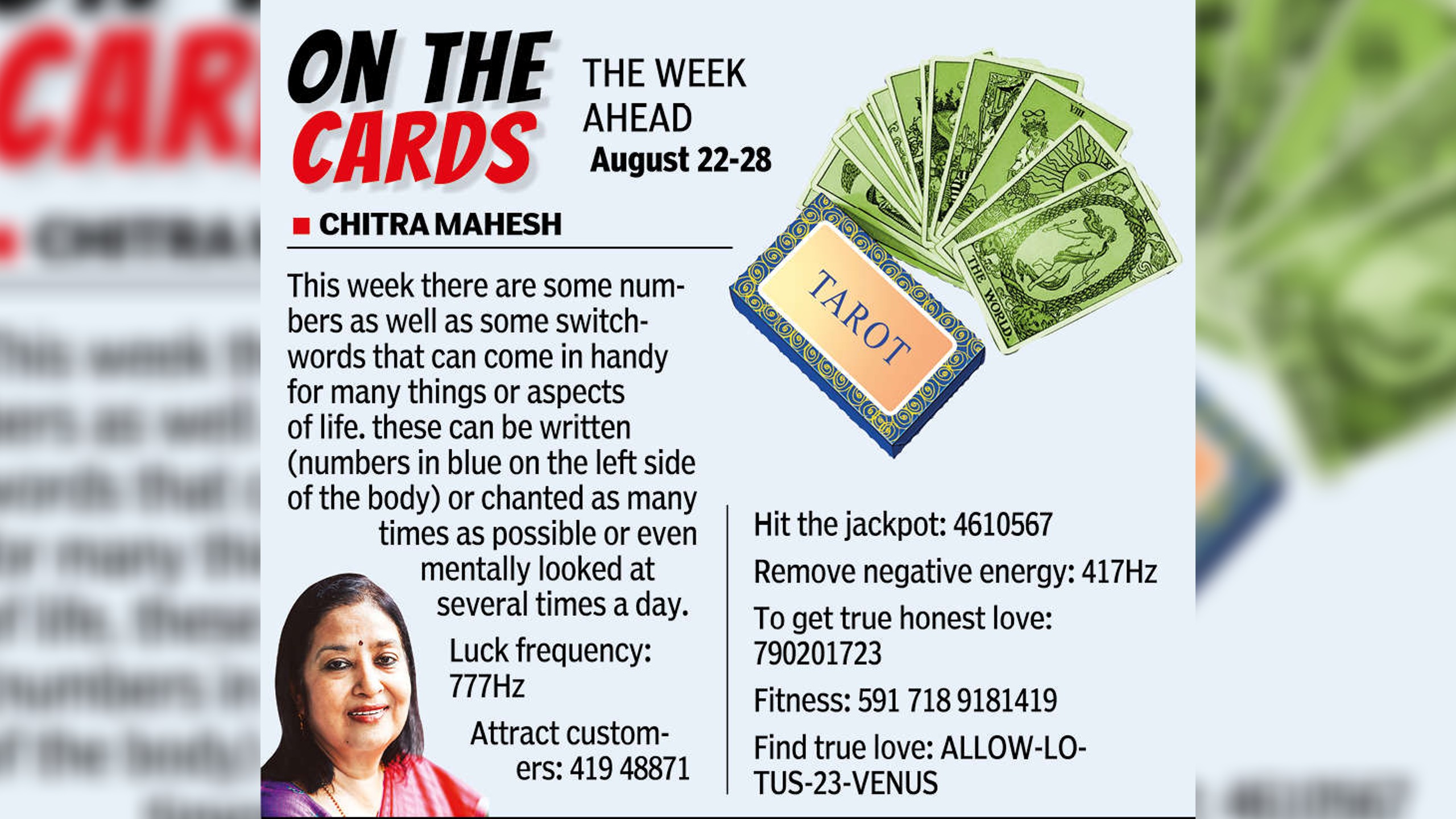 Tarot: On the cards Tarot: On the cards