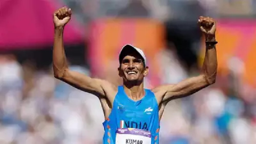 Sandeep Kumar clinches bronze in mens 10,000 m race walk