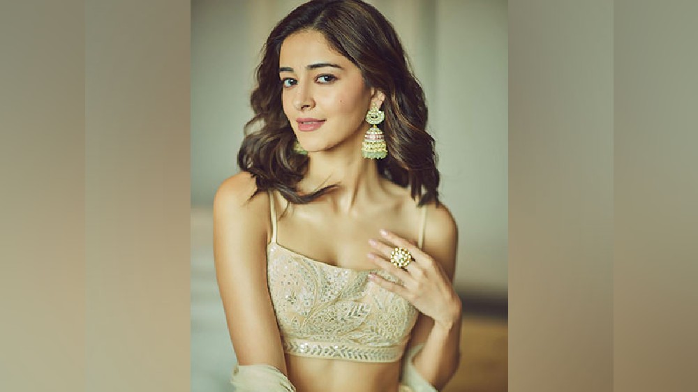 Ananya Panday looks gorgeous in white beautiful lehenga