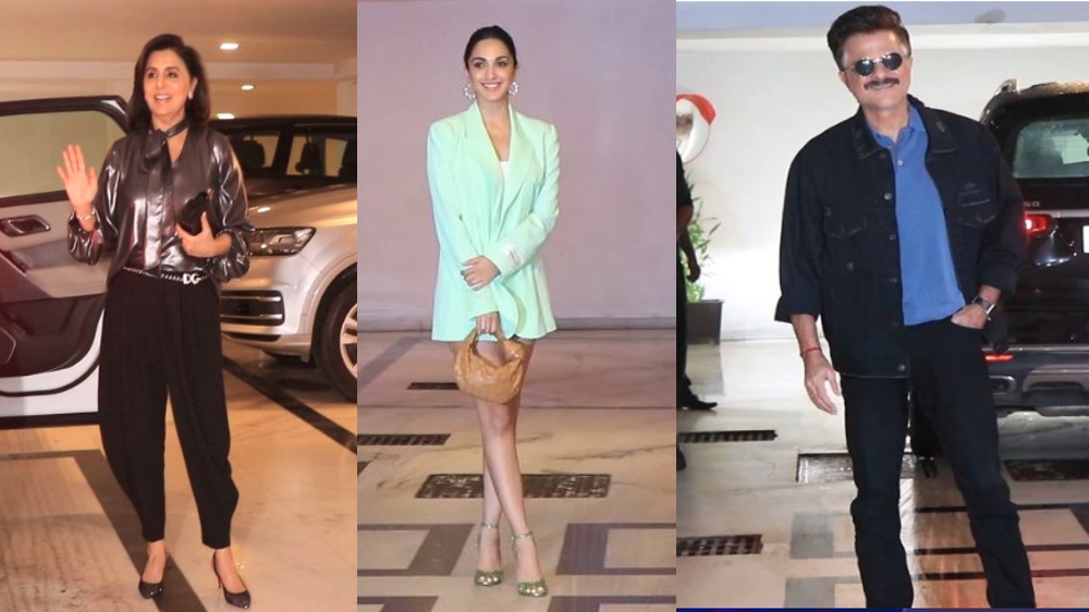 Jugjugg Jeeyo cast snapped at Karans residence for success party